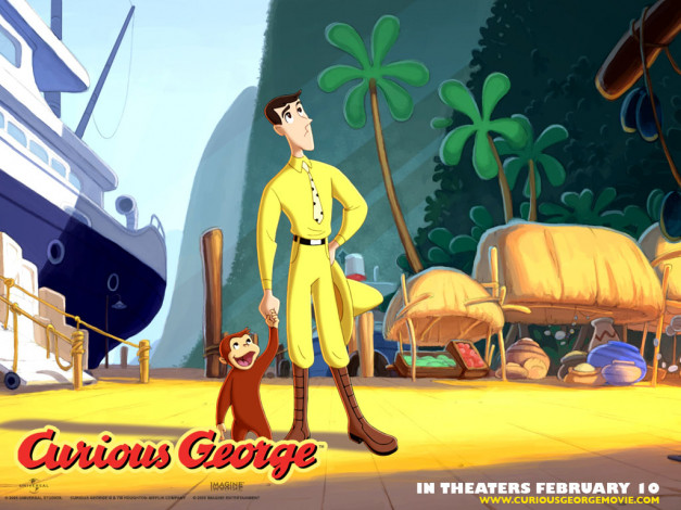 Обои картинки фото мультфильмы, curious, george