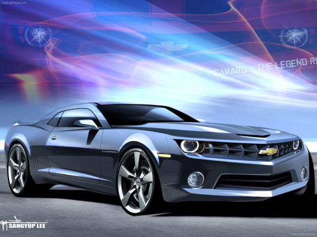Обои картинки фото chevrolet, camaro, 2010, автомобили, рисованные