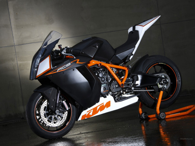 Обои картинки фото 1190, rc8, 2009, мотоциклы, ktm