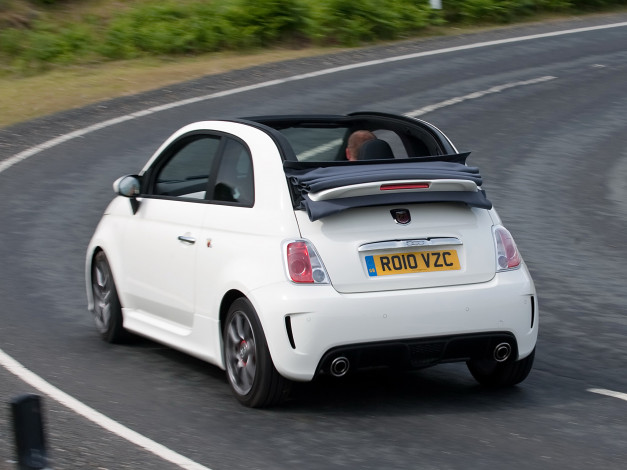 Обои картинки фото abarth, 500c, 2010, автомобили, fiat