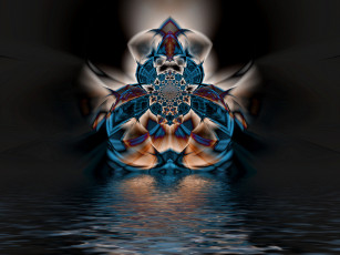 Картинка 3д графика fractal фракталы фрактал