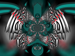 Картинка 3д графика fractal фракталы фрактал