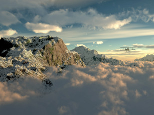 Картинка 3д графика nature landscape природа