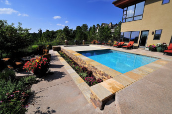 Картинка интерьер бассейны открытые площадки бассейн