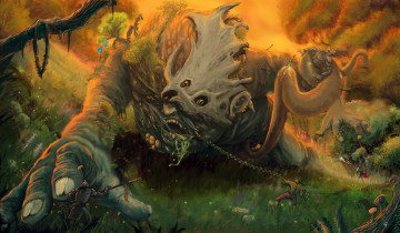 Картинка фэнтези существа чудовище люди