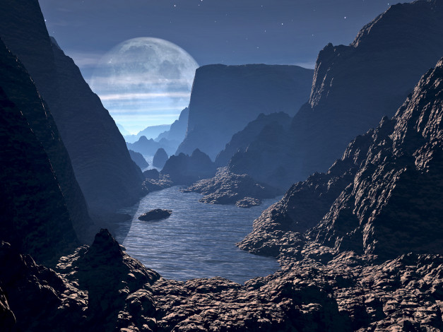 Обои картинки фото 3д, графика, nature, landscape, природа