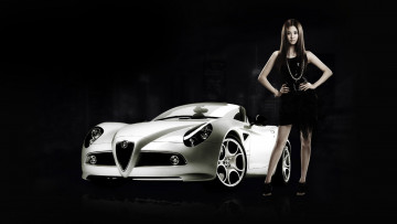 Картинка автомобили авто девушками азиатка ночь автомобиль девушка