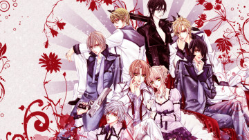 Картинка аниме uragiri wa boku no namae wo shitteiru девушки парни цветы