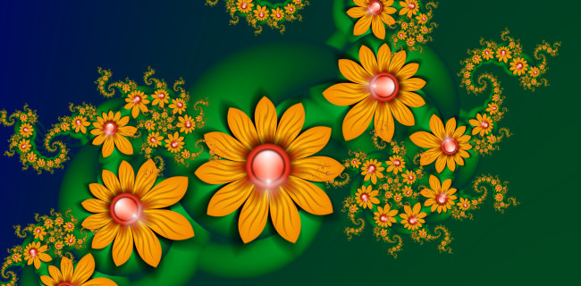 Обои картинки фото 3д, графика, flowers, цветы, лепестки, фон, узор, цвета