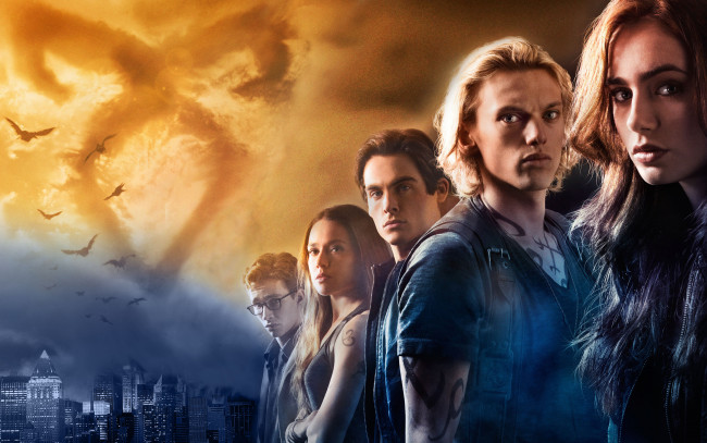 Обои картинки фото the, mortal, instruments, city, of, bones, кино, фильмы, город, костей, орудия, смерти