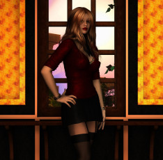 Картинка 3д+графика люди+ people взгляд девушка