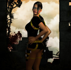 Картинка 3д+графика люди+ people девушка взгляд