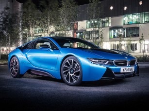 Картинка автомобили bmw 2014г uk-spec i8 синий