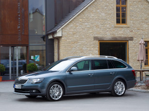 обоя автомобили, skoda, superb, 2014г, outdoor, combi