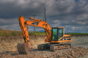 Картинка техника экскаваторы гусеничный самоходный экскаватор