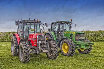 Картинка техника тракторы трактор поле