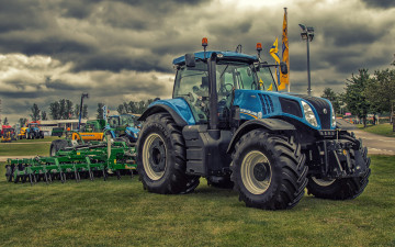 Картинка техника тракторы поле трактор