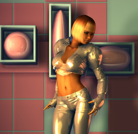 Обои картинки фото 3д графика, люди , people, девушка, взгляд