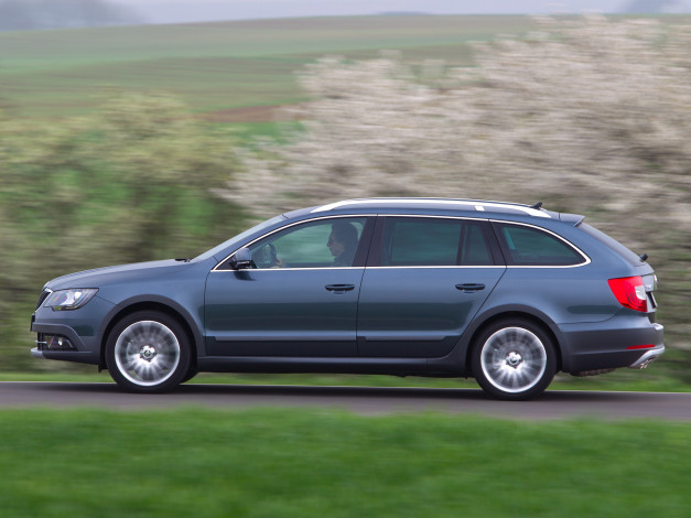 Обои картинки фото автомобили, skoda, outdoor, combi, 2014г, superb