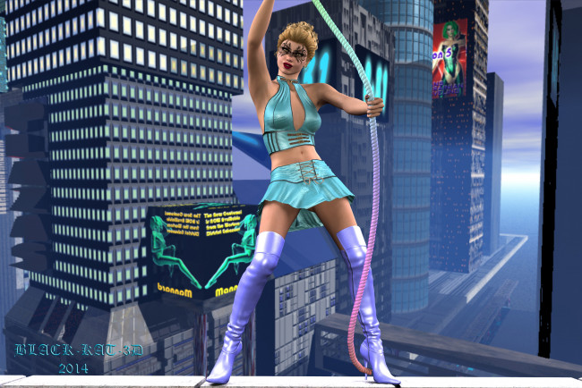 Обои картинки фото 3д графика, люди , people, дома, взгляд, девушка