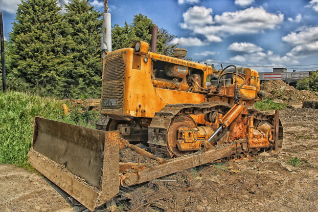 Обои картинки фото техника, бульдозеры на гусенецах, ковш, бульдозер