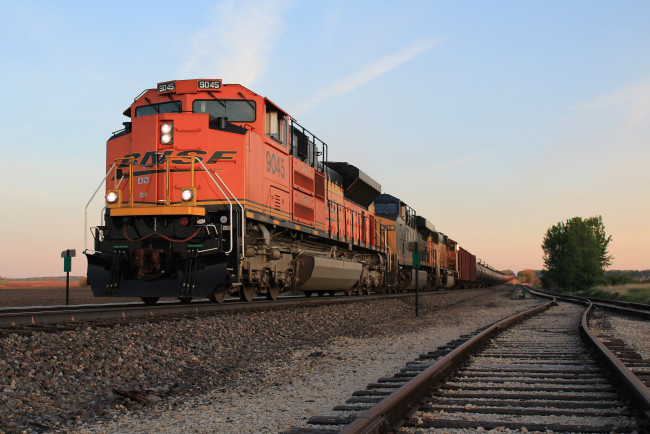 Обои картинки фото техника, поезда, дорога, рельсы, локомотив, состав, железная