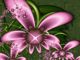 Картинка 3д+графика фракталы+ fractal узор фон цвета