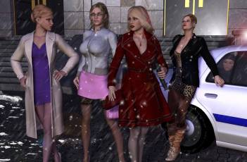 Картинка she+wolf+ii 3д+графика фантазия+ fantasy взгляд фон девушки