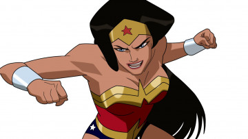 Картинка рисованное комиксы woman wonder фон взгляд девушка