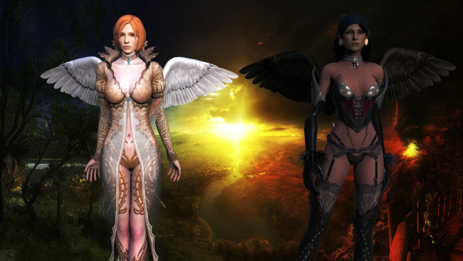 Обои картинки фото 3д графика, ангел , angel, девушка, взгляд, фон, ангел