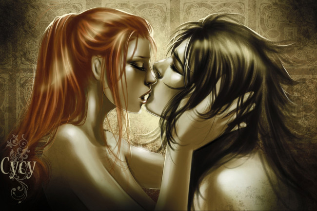 Обои картинки фото рисованное, люди, любовь, пара, laufey