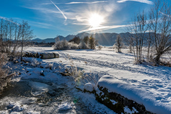 Картинка природа зима снег