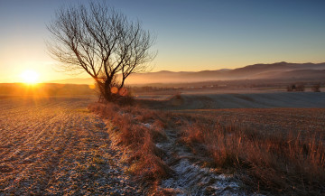 Картинка природа восходы закаты простор