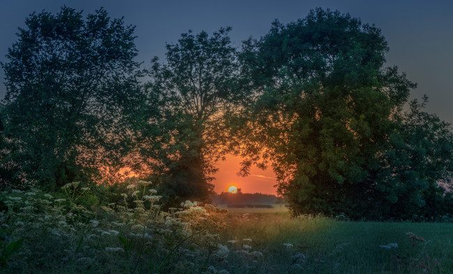 Обои картинки фото природа, восходы, закаты, рассвет