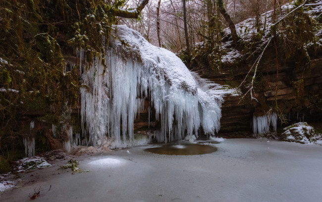 Обои картинки фото природа, зима, снег