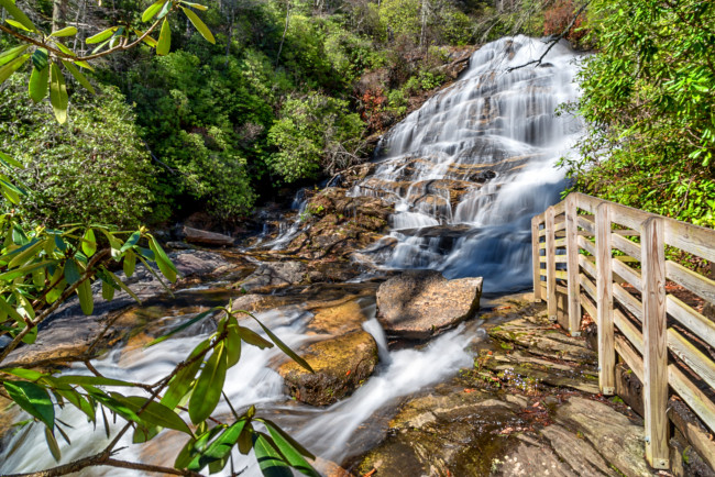Обои картинки фото природа, водопады, водопад, река, лес