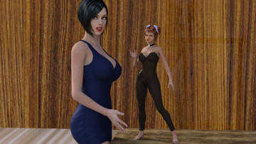 Картинка 3д+графика фантазия+ fantasy девушки взгляд фон