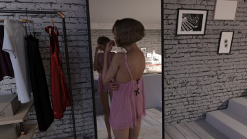 Картинка 3д+графика люди+ people фон взгляд девушка