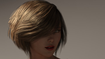 Картинка 3д+графика портрет+ portraits фон взгляд девушка