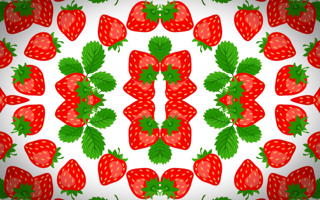 Обои картинки фото векторная графика, еда , food, фон, клубника