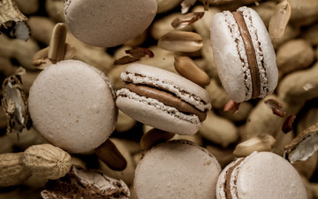 Картинка еда макаруны лакомство печенье