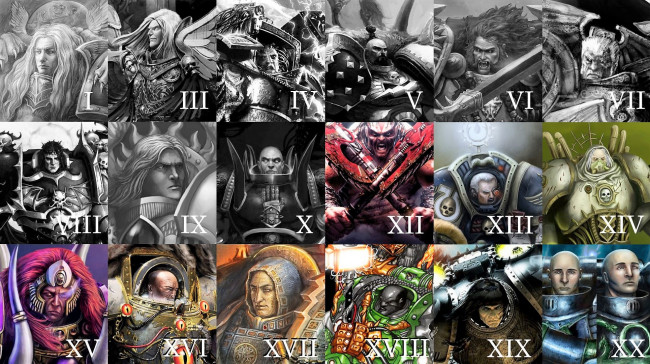 Обои картинки фото видео игры, warhammer 40k, персонажи, коллаж