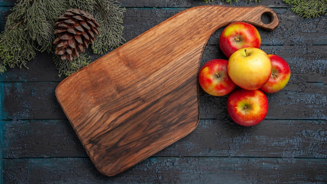 Обои картинки фото еда, яблоки, краснобокие