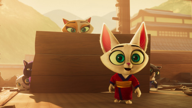 Обои картинки фото paws of fury,  the legend of hank, мультфильмы, author, oreskis, семейный, пес, самурай, и, город, кошек, michael, cera, cэмюэл, л, джексон, озвучка, персонаж