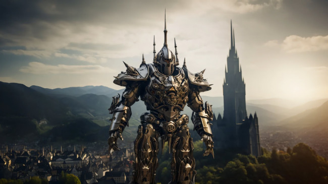 Обои картинки фото фэнтези, роботы,  киборги,  механизмы, нейросети, графика, нейроарт, ai, art, нейронные, сети, рисунки, нейро, искусство