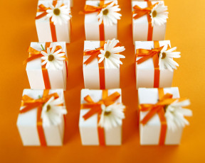 обоя праздничные, подарки, коробочки