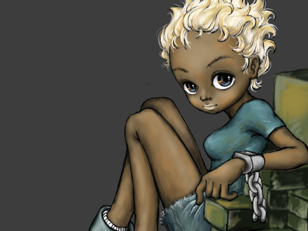 Обои картинки фото haru, 02, рисованные, люди