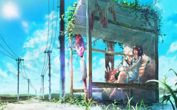 Картинка аниме headphones instrumental