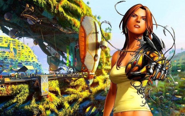 Обои картинки фото фэнтези, девушки