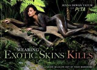 Картинка бренды peta people for the ethical treatment of animals змеиная кожа дженна девон девушка
